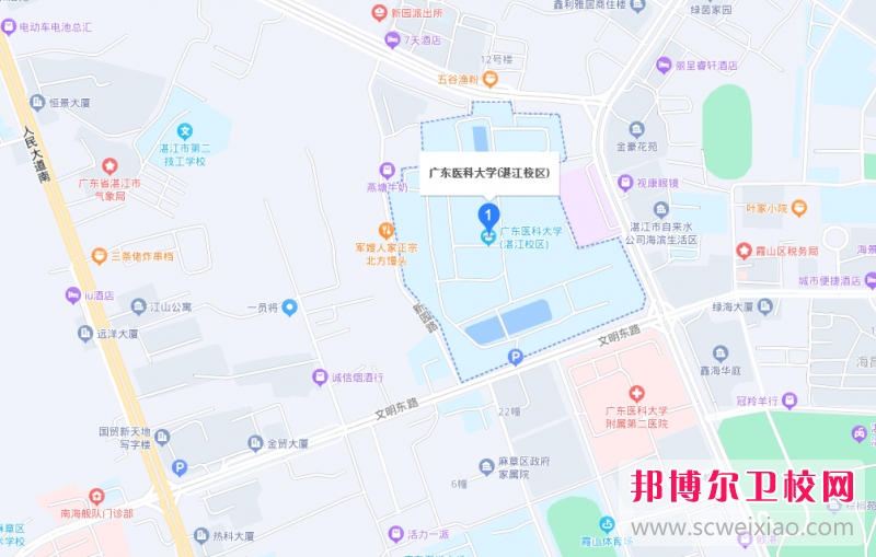 廣東醫(yī)科大學地址在哪里，哪個地區(qū)，哪個城市?